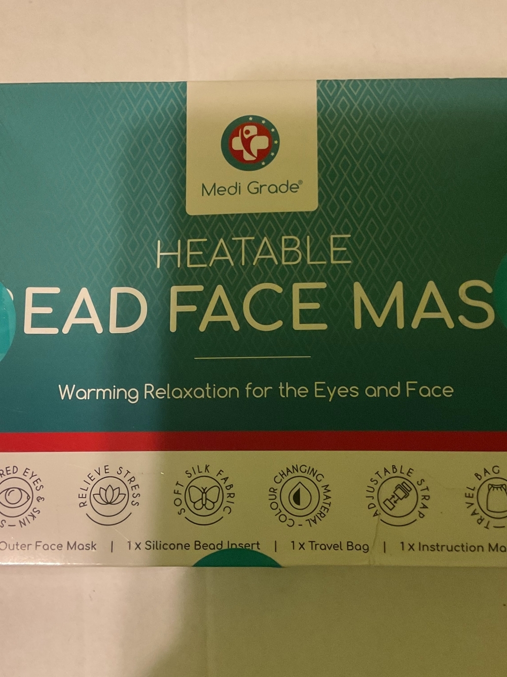 Teal Heatable Head/Face Mask